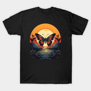 Butterfly and Sunrise T-Shirt